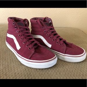 Vans Sk8 Hi Burgundy shoes